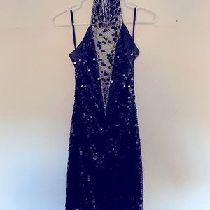 Black Sequin Dress